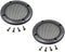2PCS 3.5 Inch Car Speaker Grill Cover Guard Protector with Black Metal Mesh and 8 Screws Included