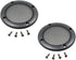 2PCS 3.5 Inch Car Speaker Grill Cover Guard Protector with Black Metal Mesh and 8 Screws Included