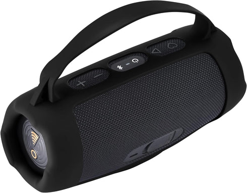 Silicone Cover Case for JBL Charge 5 Wi-Fi Portable Wireless Speaker, Carrying Skin Accessories, Black