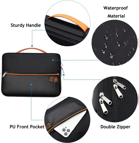 Electronics Travel Organizer Bag, Double Layer Waterproof Storage for Charger, Phone, Power Bank, Tablet