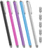 Long Stylus Pens for Touch Screens (5 Pack 185mm) High Sensitivity, Precision, Compatible with iPad, iPhone, Android