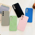 Samsung Galaxy S23 FE Case - Cute Black Liquid Silicone with Soft Anti-Scratch Microfiber Lining, TPU Protective Cover.