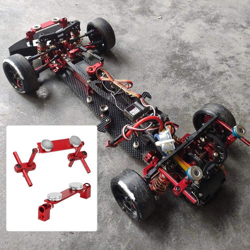 1/10 Keenso Flat Magnet for RC Car Body Shell Mount Kit for HSP RC Racing Car(Red)