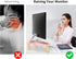16.5In AFOOYO Monitor Stand Riser,Cloud-Shaped Sturdy Wood Computer Monitor Riser Wirh Drawer, Multi-Purpose Desktop