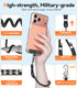 4-IN-1 15-31 inch 2 Phone Lanyard + Wrist Strap, Adjustable Cell Phone Lanyard with Tether Tabs for iPhone,Smartphone