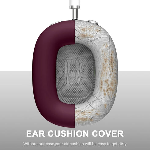 Compatible with AirPods Max, Ear Pad Case Cover for AirPods Max Headphones, Anti-Scratch Accessories Soft Silicone