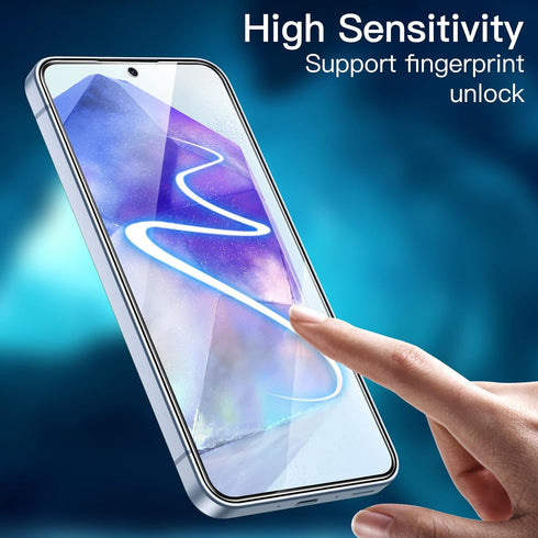 JETech Screen Protector for Samsung Galaxy A55 5G, 6.6-Inch, 9H Tempered Glass Film, HD Clear, Anti-Scratch, 3-Pack