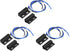 uxcell Wired Door Contact Window Sensor NO NC Surface Mount Magnetic Reed Switch, Black, 3 Pcs