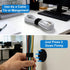 50 XANGNIER Pair Cable Management Under Desk,Adjustable Hook and Loop Cable Ties,Self Adhesive Cord Organizer,Reusable