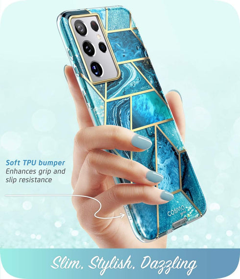 i-Blason Cosmo Series Case for Samsung Galaxy S21 Ultra 5G, Slim Stylish Protective Case Without Screen Protector
