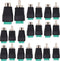 11 Pair RCA Plugs Cable Audio Adapter Screws, Phono RCA Male Female Plug to AV Screw Terminal Connector