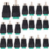 11 Pair RCA Plugs Cable Audio Adapter Screws, Phono RCA Male Female Plug to AV Screw Terminal Connector