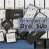 PBT Keycaps Full Set, 160 Keys, CSA Profile Double Shot Keycaps for Cherry Gateron MX Switches, White and Black
