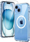 TAURI for iPhone 15 Case, Compatible with MagSafe, with Screen Protectors, Not-Yellowing Military-Grade