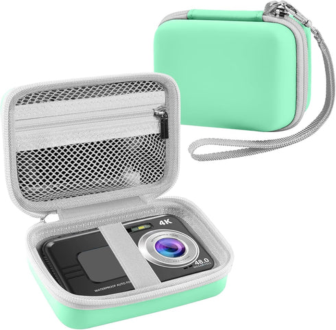 Leayjeen Waterproof Digital Camera Case for YISENCE/HICSHON/Trsunow/EUXOR Waterproof Camera, Fill Light Underwater