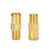 RG6 Compression F Type Connector, Quick Push on Coax Cable Adapter, Gold Plated, Pack of 5