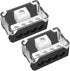 Joinfworld 4 Way Power Distribution Block for Car Audio, 0/2/4 Gauge Input, 4/8/10 Gauge Output (2pcs)