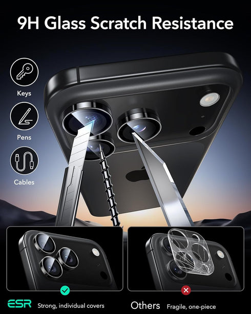 2 Pack 17 17 16 16 15 15 14 14 ESR for iPhone Pro Max/ Pro/ Pro Max/ Pro/ Pro Max/ Pro/ Pro Max/ Pro Camera Lens