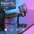 MAONO Gaming Microphone USB for PC, RGB Lights, Noise Cancellation Condenser Mic, Mute, Gain for Streaming, Recording,