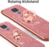 Phone Case for Motorola G Play 2021, nancheng Soft TPU Silicone Clear Cover with Lanyard Stand - Rose Gold