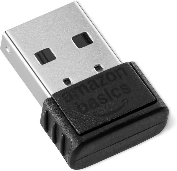 Amazon Basics Bluetooth 5.4 USB Adapter Dongle for PC, USB Receiver for Bluetooth Mouse,