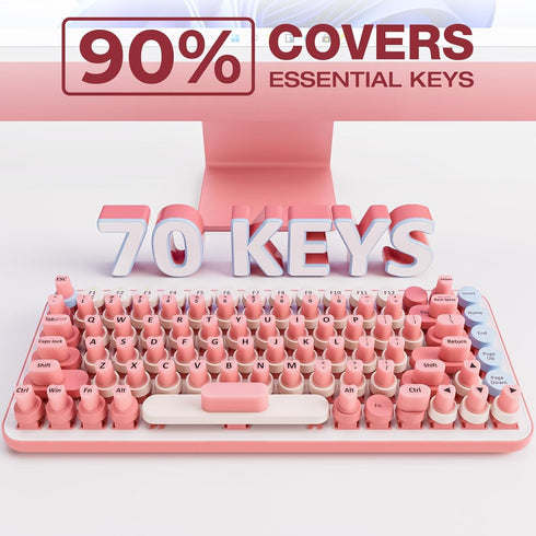70PCS Raised Keyboard Stickers for Long Nails, Universal Nail Art Keyboard Bubbles, Self-Adhesive Keyboards for Long