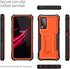 ExoGuard Case for T-Mobile REVVL V Plus 5G, Rubber Shockproof Full-Body Cover with Built-in Screen Protector - Orange