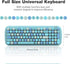 MOFII Wireless Bluetooth Keyboard, Retro Round Keycaps Typewriter Keyboard, Bluetooth 5.1 for Home/Office