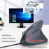 TECKNET 6400 6 4 Wired Mouse, DPI Ergonomic Mouse Buttons Silent Mice Adjustable DPI Vertical Mouse Compatible