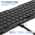 Foldable Travel Keyboard, Wireless Portable Folding Keyboard with Touchpad, Bluetooth for iPad, Tablet, Laptop,