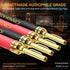 UCINNOVATE Bi-Wired Speaker Cable with Pin Banana Plugs, 13 AWG 2 Pack 9.8Ft Speaker Wire with Gold-Plated Plugs,
