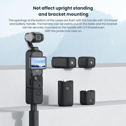 Gimbal Silicone Protective Case Cover - All-Round Protection for DJI Osmo Pocket 3 Handheld Camera Lens Screen