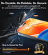 iPhone 15 Pro Max Screen Protector - TORRAS Diamond Shield, 9H+ Military-Grade, Unbreakable Tempered Glass, Full