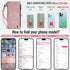 Defencase iPhone 13 Pro Max Wallet Case with RFID Blocking Card Holder, PU Leather Magnetic Snap Flip Zipper Strap