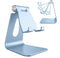CreaDream Adjustable Cell Phone Stand, Aluminum Desktop Holder Compatible with Phone 13/12 Pro Max, All Mobile Phones,