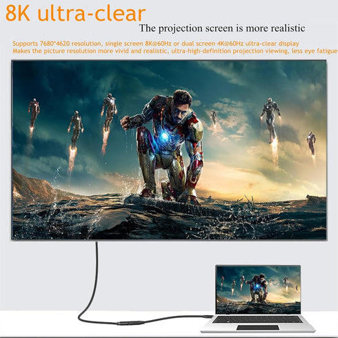 240W 3.2FT USB4 Fast Charging Cable USB-C to USB-C, Compatible with Thunderbolt 4/3, Supports 8K@60Hz