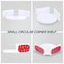 BRAINWAVZ Mini Circular Corner Shelf Mount for Security Cameras, Speakers, and More (White)