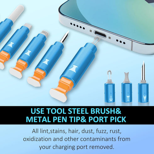 iPhone Cleaning Kit for Charging Port, Multi-Tool Cleaner for iPhone, iPad, and Airpod Kit