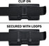 Holster for iPhone 15 Pro Max, 14 Plus, 13 Max, 12 Max, 11 Max, Xs Max, Leather Cell Phone Belt Holder