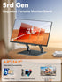 tounee 4.7-16.9" Tablet Holder Stand, Dual Rod Adjustable Aluminum Desktop Stand, Compatible with iPads, Surface