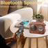 Gelielim Portable AM FM Shortwave Radio, Vintage Bluetooth Speaker with Rechargeable Battery, Small Gifts
