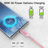 USB C to USB C Cables 6ft Pink (2 Pack), 60W USB C Fast Charging Cable for iPhone 15/15 Pro/15 Plus/15 Pro Max, iPad