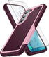 Asuwish Samsung Galaxy S22 Plus S22+ 5G Case, Rose Red with Tempered Glass Screen Protector & Rugged Dual Layer