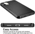 Vofolen Case for iPhone 11, Wallet Credit Card Holder, Anti-Scratch Dual Layer Hybrid Bumper Armor, Matte Grey