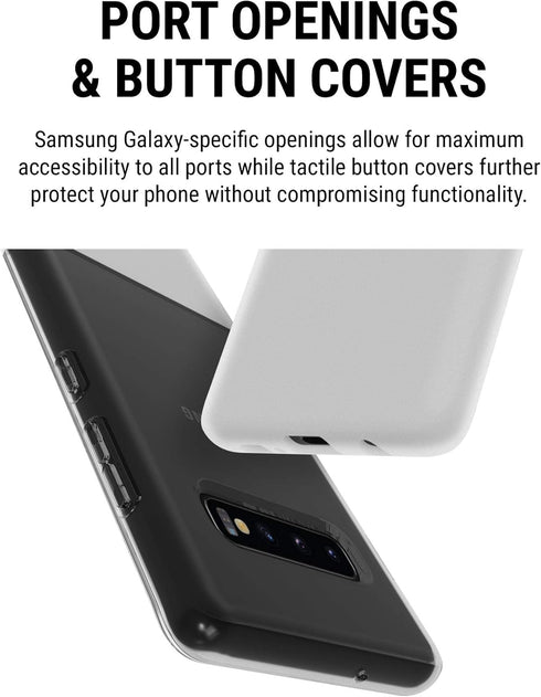 Incipio NGP Flexible Case - Clear for Samsung Galaxy S10+ with Shock-Absorbing Protection