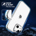 TENOC Phone Case Compatible with iPhone 15, Non-Yellowing Clear Protective Bumper Hard Back Cover for 6.1 Inch