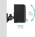 WALI Speaker Wall Mounts, Bookshelf Speaker Wall Mount Brackets, Surround Sound Speaker Mounts, 5 Pack, Black