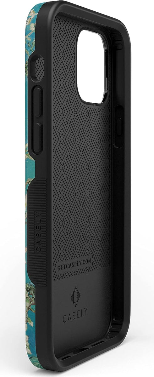 Casely iPhone 12/12 Pro Floral Case, Compatible with MagSafe, Van Gogh Almond Blossom Phone Case