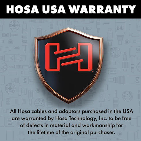 Hosa TRS-203 9 Feet Insert Cable, 1/4 Inches TRS to Dual RCA