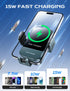 CHGeek 15W 15 14 13 12 11 S24 S23 S22 S21, S20, S10+, Wireless Car Charger, Fast Charging Auto Clamping Car Charger